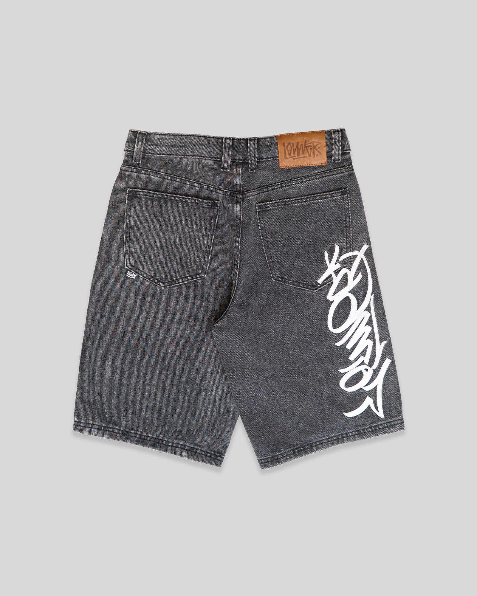 Baggy Denim Short - Phat Tag Script