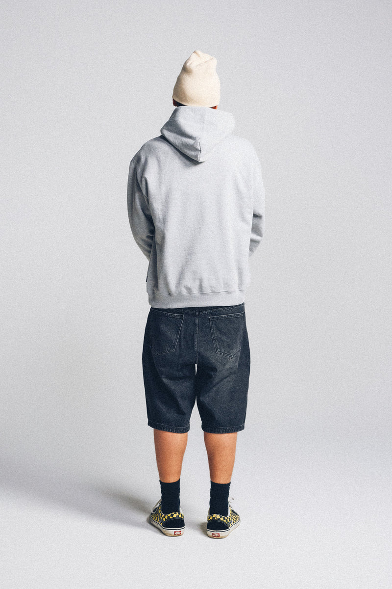 Baggy Denim Shorts - Cleansed Black