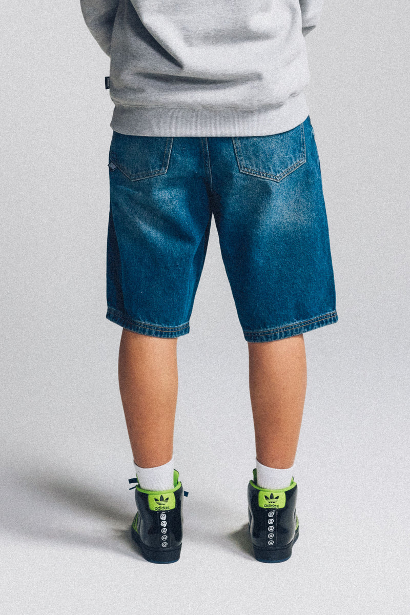 Baggy Denim Shorts - Cleansed Blue