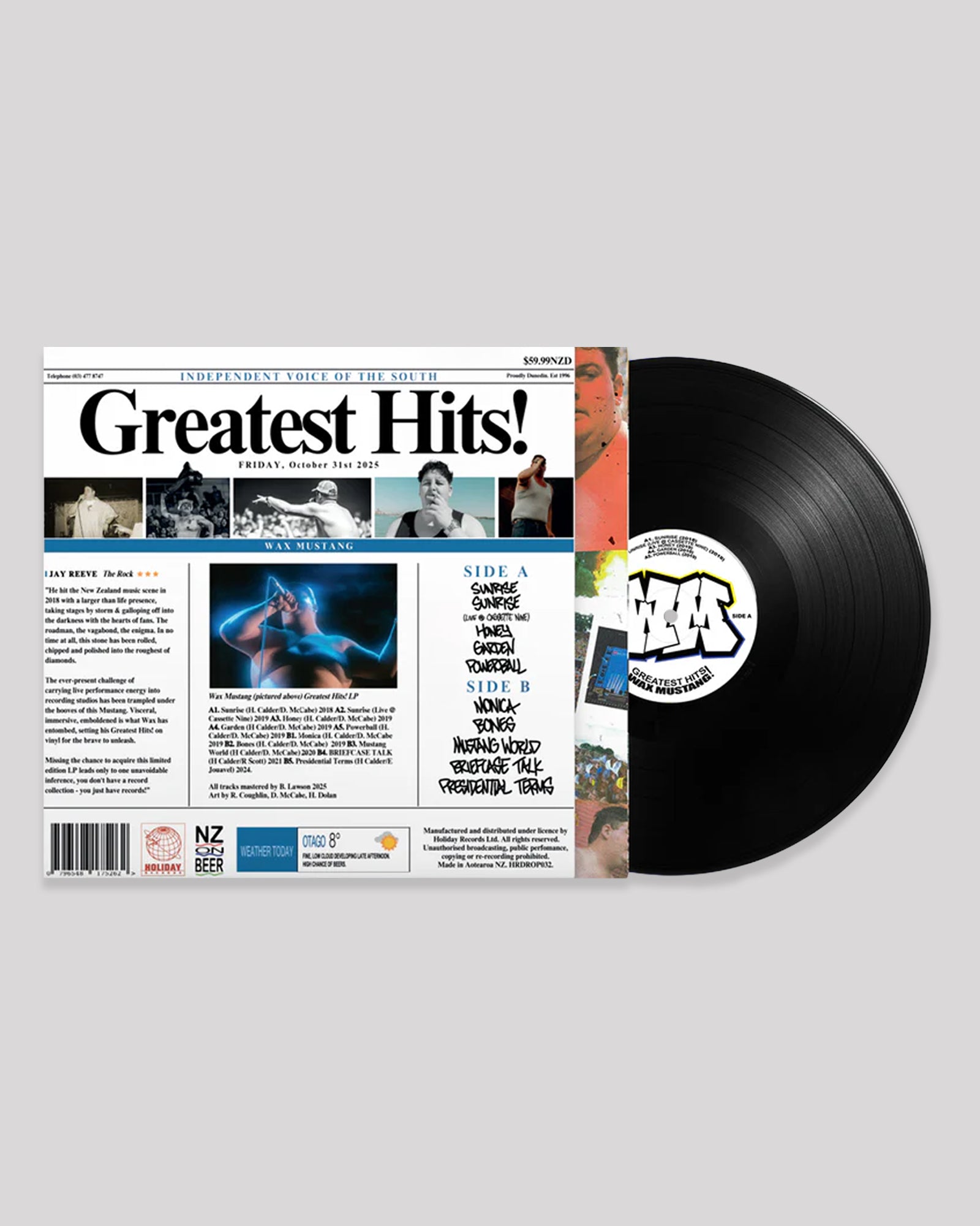 WAX MUSTANG'S GREATEST HITS LP